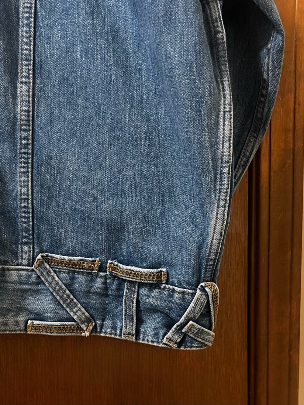 Staud Wrangler The Biggest Jean Denim Trucker Jacket New S M 90s Y2K Oversized - Picture 10 of 15